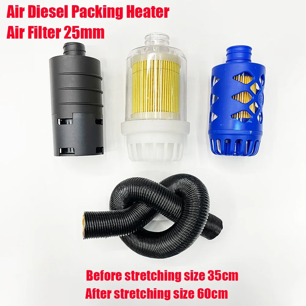 25mm Vzduchu Diesel Parkování Ohřívač Sací Filtr, Tlumič hluku, Sací Potrubí 3 Typ Vhodné Pro Webasto Eberspacher Obrázek 0