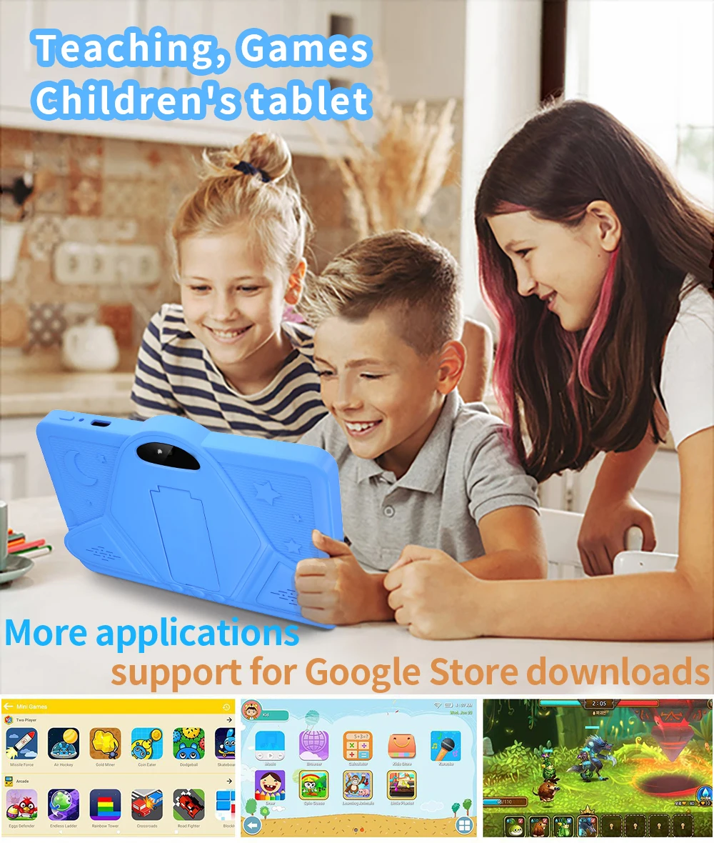 5G WiFi K1 Tablet 7 Palcový Děti, dítě, Tablet PC Android 9.0 Tablet Pc 32 GB Pěkný Design, Učení, zábava, dárek, děti Obrázek 3
