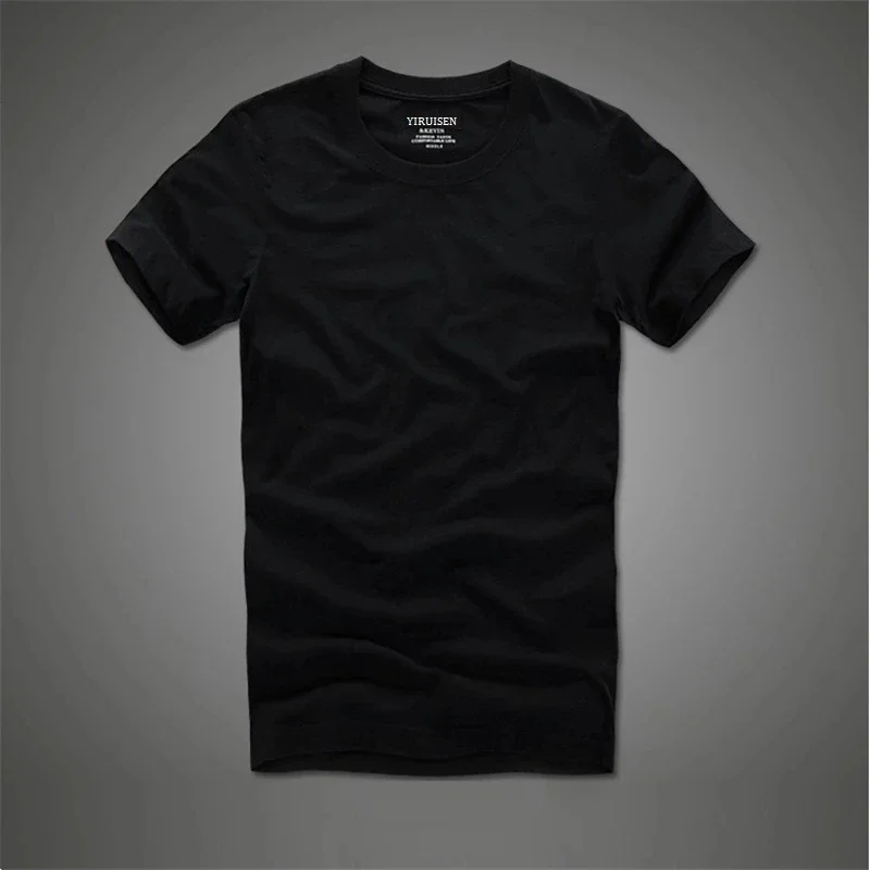 A2911 bavlna solid t-shirt men krátký rukáv camiseta Obrázek 3