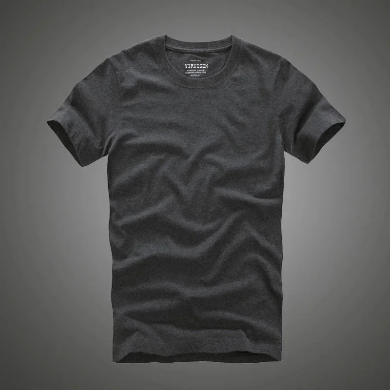 A2911 bavlna solid t-shirt men krátký rukáv camiseta Obrázek 5