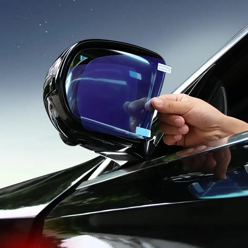 Auto Vodotěsné Zrcadlo Film Vozidla Zpětného Zrcátka Lepicí Anti Fog Anti-Oslnění Zrcadlo Film Vodotěsné Čiré Ochranné Nálepky Obrázek 1