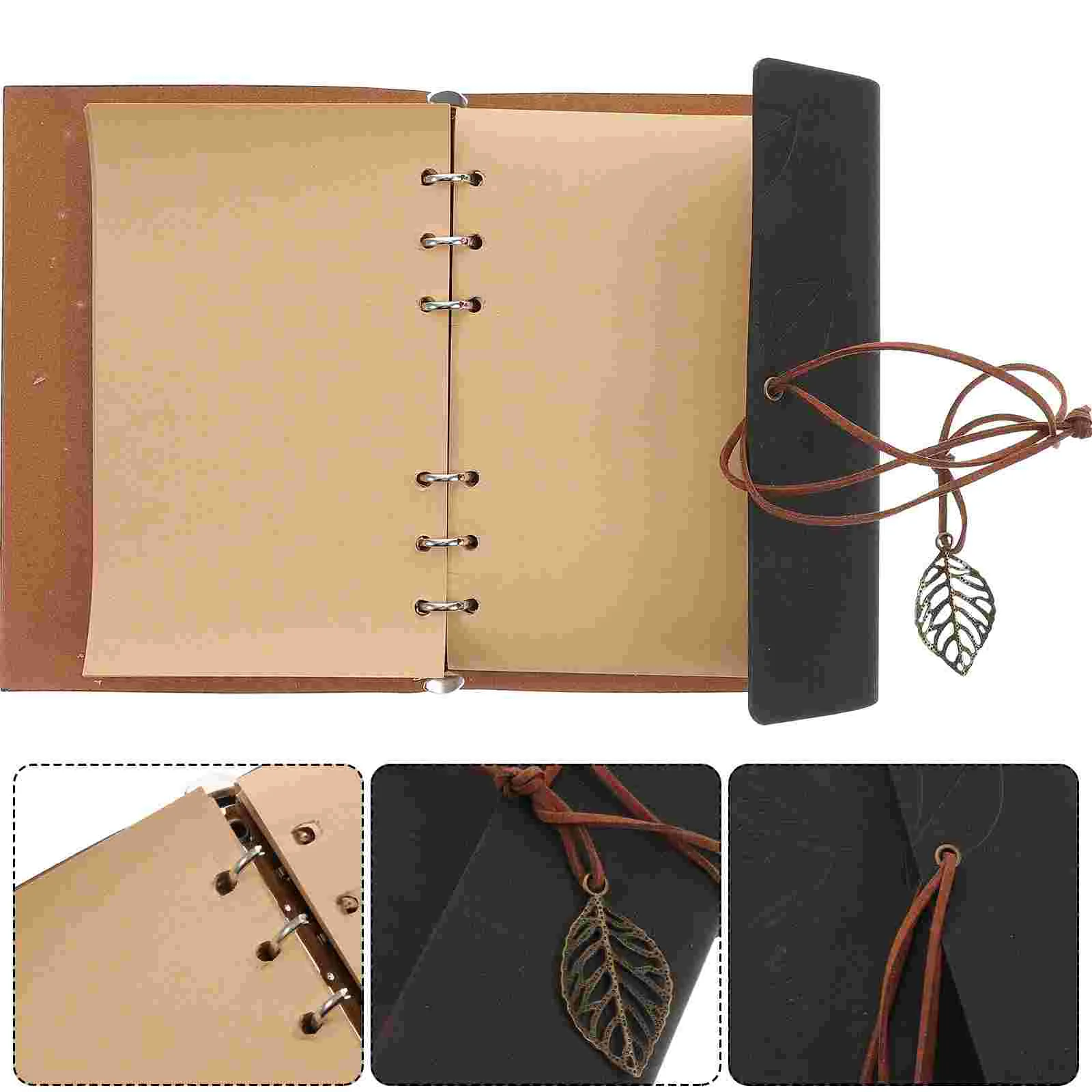 Deník Notebook Pojiva Věstníku Cestovní Retro Plnitelné Kryt Zápisník, Poznámkový Blok, Plánovač, Kapesní Vintage Notebooky Lemované Obrázek 5