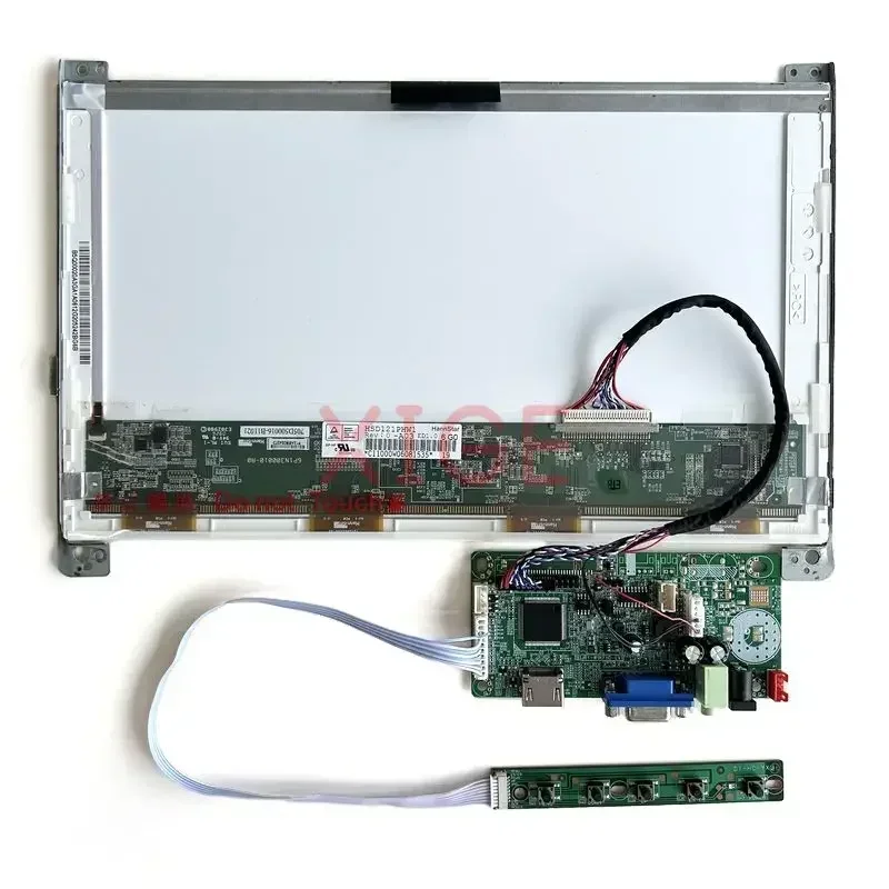 LCD Display Controller Driver Board Fit LP121WX3-TLC1 LTN121AT07 LVDS 30-Pin VGA Displej 12.1