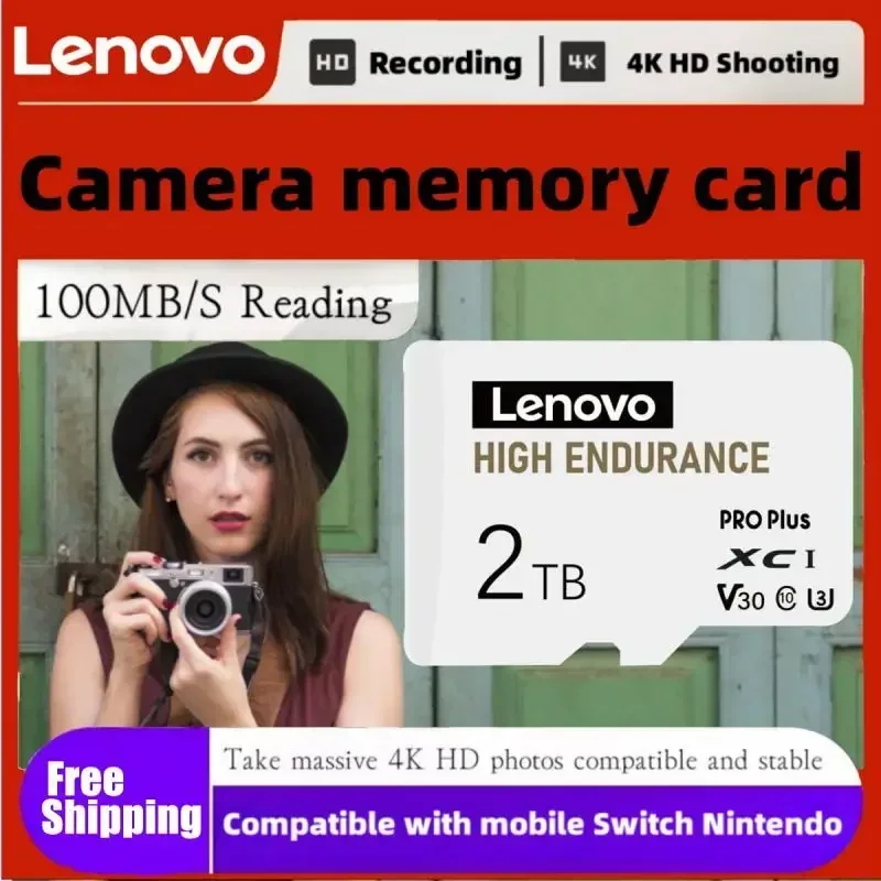 Lenovo 2TB Micro TF SD Karty 128GB U1 V10 TF Karty 1TB Mobilní SD Karta 512 GB vysokorychlostní Paměťová Karta Flash 256GB Pro Nintendo Spínač Obrázek 1