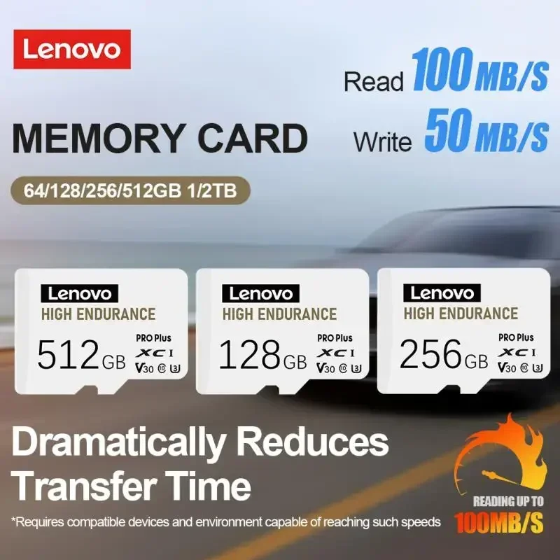 Lenovo 2TB Micro TF SD Karty 128GB U1 V10 TF Karty 1TB Mobilní SD Karta 512 GB vysokorychlostní Paměťová Karta Flash 256GB Pro Nintendo Spínač Obrázek 3