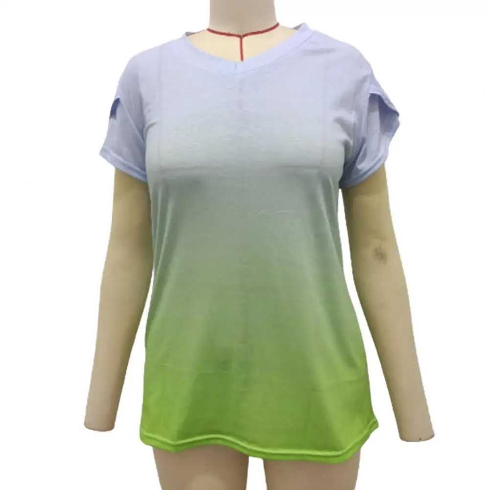 Módní Ženy, v Létě T-shirt Volné Měkké Lady T-shirt Barva Odpovídající Letní Halenka Obrázek 2