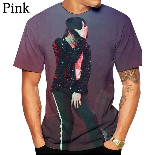 Nové Módní 3D Tištěné Michael Jackson Neformální T-Shirt Ženy/muži Ležérní Plus Velikost Top Tees Obrázek 3