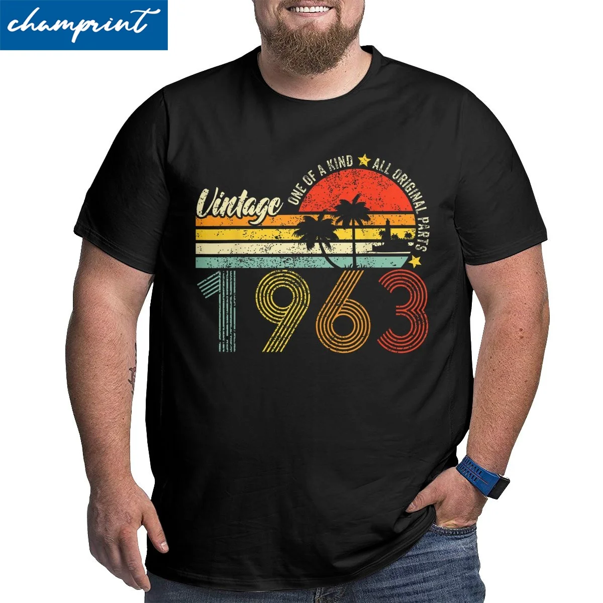 Ročník 1963 Limited Edition T-Košile pro Muže Bavlněné T Košile 60. Narozeniny 60 let Starý Velký Vysoký Tees Plus Velikosti 5XL 6XL Oblečení Obrázek 0