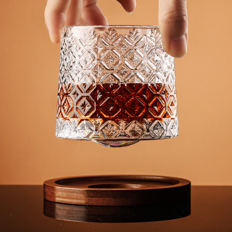 Sklenici Whisky Sklo Vodní Sklo s Základna Otočná Sklo Brandy Zahraniční Víno Cup Obrázek 0
