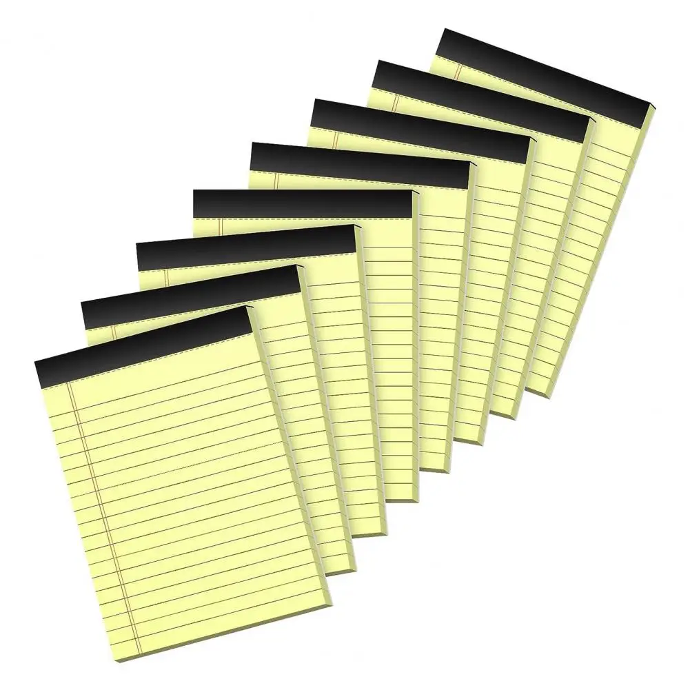 Žlutý Poznámkový blok Žluté Pruhované Notebook Nastavit Inkoust odolný Papír Hladký Psaní Ideální pro Domácí Kancelář Školy Premium Žlutá Obrázek 3